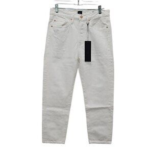 Edwin Denim Jeans Hana Classic Straight New White Classic High Waisted